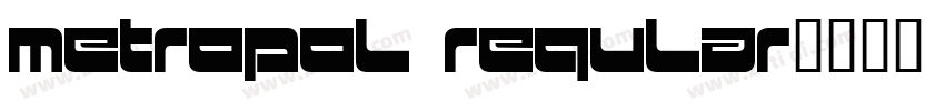 Metropol Regular字体转换